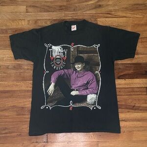 Jerzees Black T-Shirt with Graphic Design